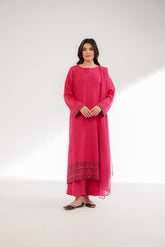3 Piece Cotton Karandi Embroidered Suit (CS0324)